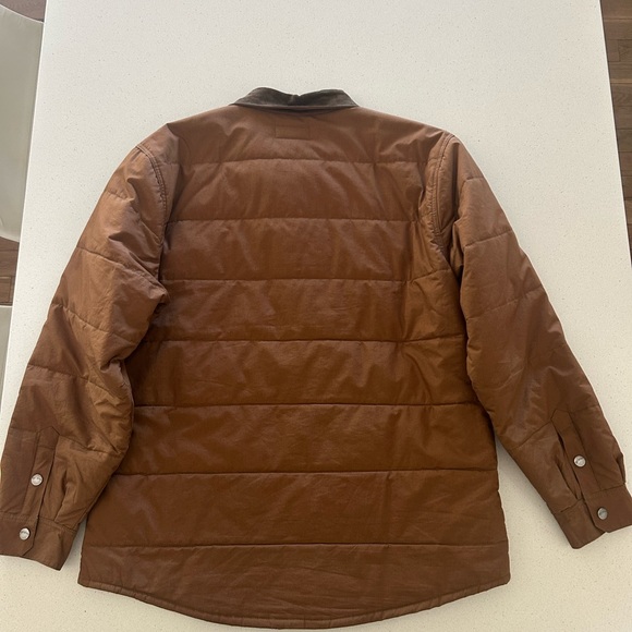 Brixton Men's Cass Brown Quilted Jacket. - Picture 6 of 6